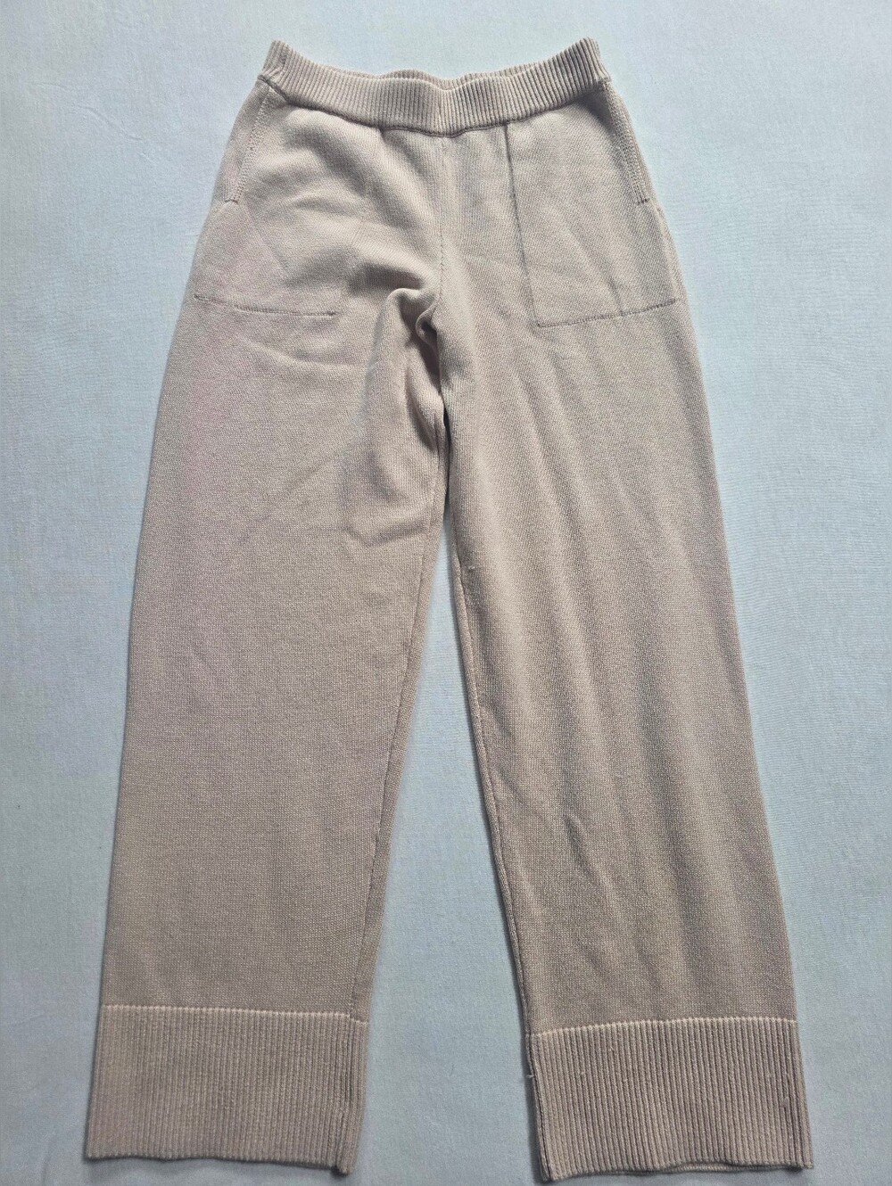 FP Beach Free People Wide Leg Knit Lounge Pants XS Cotton